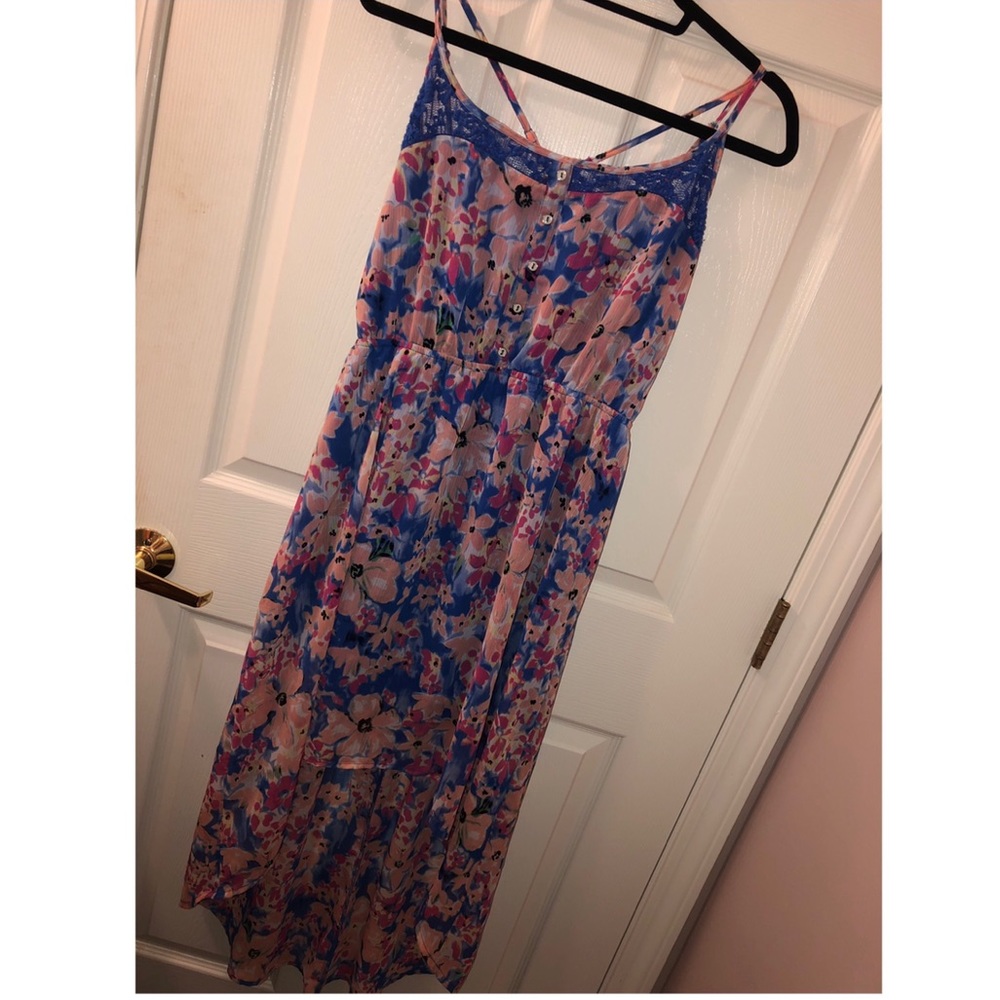 Candies High-Low Floral Maxi Dress